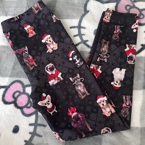 EVCR Christmas dogs print leggings yoga pants